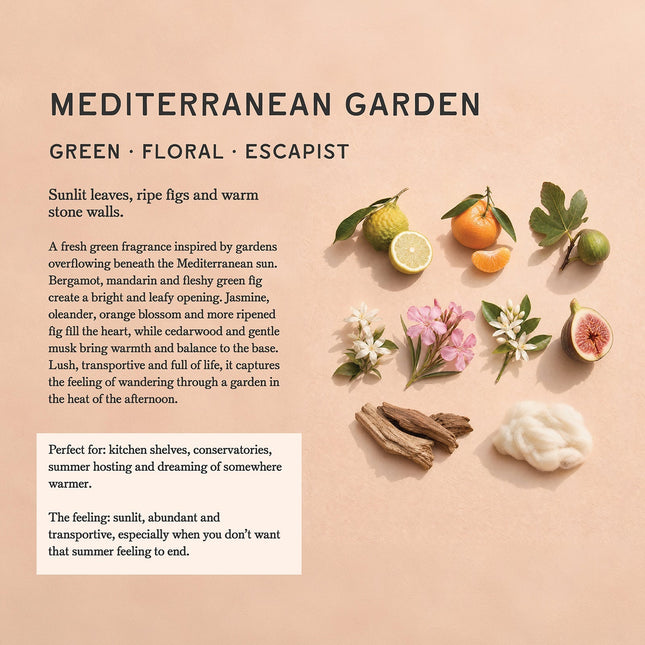 Mediterranean Garden Extra Large Luxury 2 Wick Candle