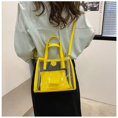 Crossbody Shoulder Bags with Removable Strap Stadium Approved Bags Women Transparent Clear Purse