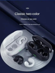 NEW Bluetooth 5.3 Wireless Bone Conduction Headphones T75 Clip Ear Music Noise Canceling Headset HD Call Sports Gaming Earphone