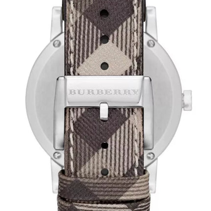 Burberry Ladies Watch The City 34mm Smoke Check Strap BU9118