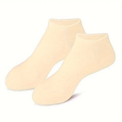 2pcs Silicone Moisturizing Foot Socks For Dry Cracked Feet Foot CareSocks Massage Moisturizing Gel Socks Pedicure Socks Tool - M