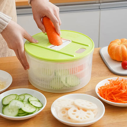 Vegetables Salad Spinner Lettuce Leaf Vegetable Dehydrator Greens Washer Dryer Drainer Crisper Strainer For Washing Drying Leafy