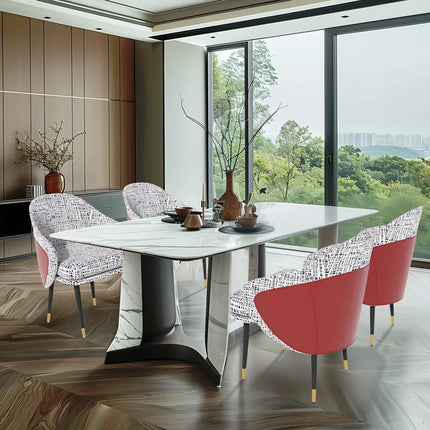 Modern Upholstered Dining Chairs, High-Density Sponge Foam, for Kitchen and Restaurant Dinner Chair, Set of 2