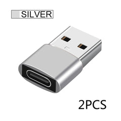 2Pcs USB To Type C OTG Adapter USB USB-C Male To Micro USB Type-c Female Converter For Macbook Samsung S20 USBC OTG Connector