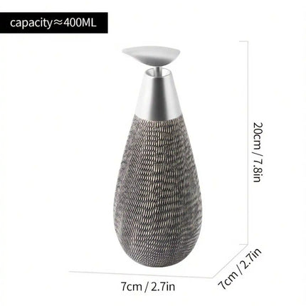 Creative Retro Style Ceramic Push-Type Soap Dispenser With Pump,  Hand Soap Bottle, Suitable For Bathrooms Kitchens And Toilets