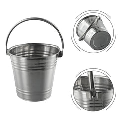 Stainless Steel Ice Bucket Ice Chiller Cooler With Handle Ice Cube Container Portable For Wine Champagne Beer Party Bar Tools