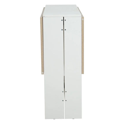 Haodirect multifunctional foldable and expandable dining table wooden kitchen table saves space