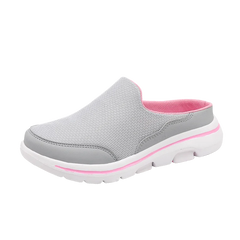 2024 Summer new breathable mesh shoes outdoor non-slip walking shoes comfortable sandals men half slippers casual loafers 35-48