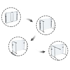 Folding Table Heavy Duty Table Camping Party Picnic Dining Garden,Portable Folding Camping Table, 2.5ft Adjustable Height Table