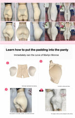Sponge Padded Women Butt Hip Up Padded Enhancer Crossdresser Shorts High Waist Trainer Shaper Hip Pads Enhancer Booty Lifter