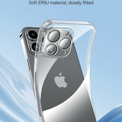 Joyroom Case For iPhone 16 15 14 13 Pro Max Anti-drop Transparent Cover For iPhone 16 Pro Max Soft TPU Case With Len Protection