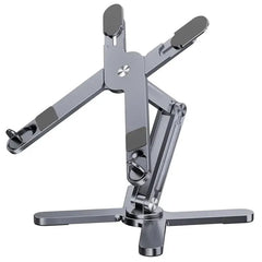 Portable Aluminum Alloy Tablet Bracket Foldable Telescopic Laptop Desktop Stand 360° Rotation Lifting Notebook Table Holder