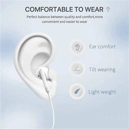 Original Type C Wired Headphone For Xiaomi Mi 14 13 12 Pro Ultra Lite 3.5MM Earphone Redmi Poco Huawei Samsung Earbuds Headset