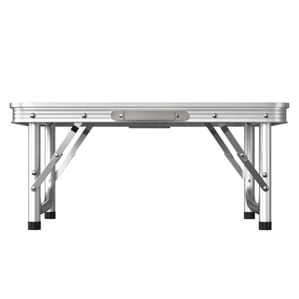 Folding Camping Table Outdoor Indoor Garden Balcony Market Kitchen Work Table Adjustable White Portable Picnic Table 60x45 cm