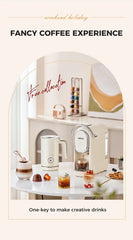 Automatic Milk Frother - Electric Foamer Hot Cold Cappuccino Maker Chocolate Mixer Warmer