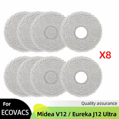 Fit For ( Midea V12 / Eureka J12 Ultra ) Roller Side Brush Hepa Filter Mop Cloth Dust Bag Robot Vacuums Accessory Part
