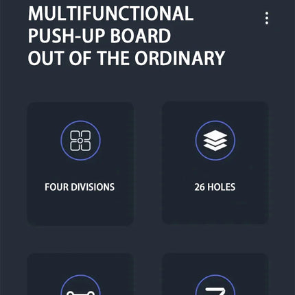 Portable Multifunctional Push-up Board Set With Handles Foldable Fitness Equipment For Chest Abdomen Arms And Back Training