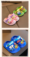 Summer Children Garden Clogs Shoes Boys&Girls Beach Sandal Kids Lightweight Breathable Cute Cartoon Slip Baby Slippers