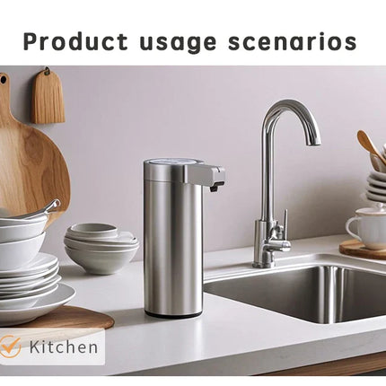Kitchen Soap Machine Automatic Sensor Out of Hand Sanitizer Smart Electric Body Wash Soap Dispenser 304 Stainless Steel