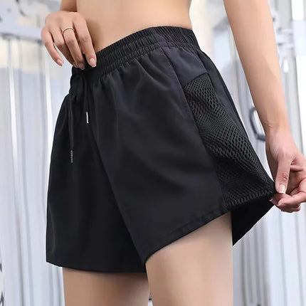 Women's Yoga Shorts High Waist Sport Fitness 2 in 1 Workout Shorts Running Pants Sports Shorts Casual Gym Quick Drying Shorts