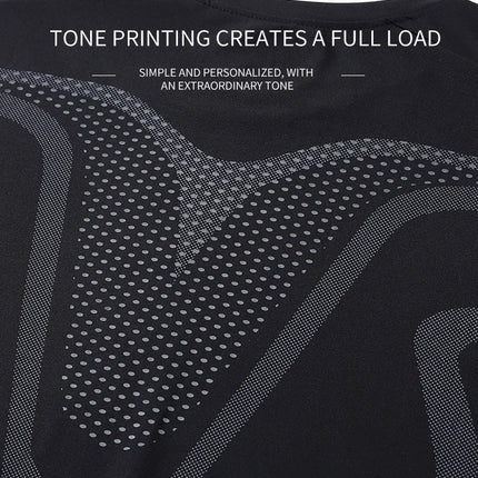 Quick Drying Tight Fitting Suit For Men'S Long Sleeved Sports Cycling Top, Running, Fitness, Football Training, Basketball Shirt