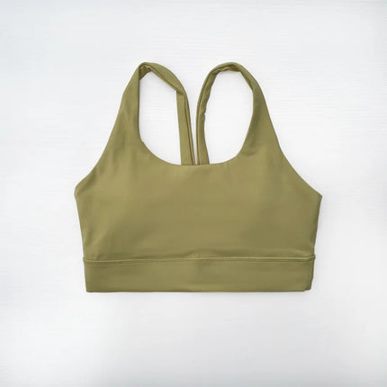 lulu Same Style Yoga Sports bra Women's High-intensity Shock-proof Fitness bra Simple Beautiful Back Fashion Yoga bra