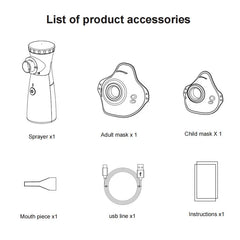 Medical Silent Mesh Nebulizer Handheld Asthma Inhaler Atomizer Children Health Care Mini Portable Nebulizer Humidifier