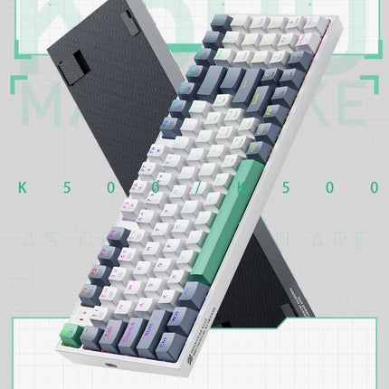 Machenike K500 Mechanical Keyboard Gaming Keyboard Wired Keyboard Hot Swappable 94 Keys RGB Light Mac Windows