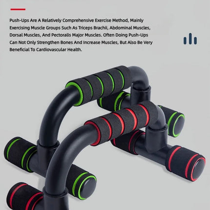 Non-Slip Push Up H-Shaped Support Bar Stand Home Fitness Power Rack Gym Handles Pushup Bars Exercise Arm Chest Muscle Training