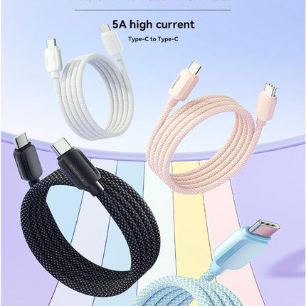Essager 100W USB Type C To USB C Cable 5A PD Fast Charging Cable Type C Wire For Xiaomi Samsung Huawei Oppo Oneplus Macbook iPad