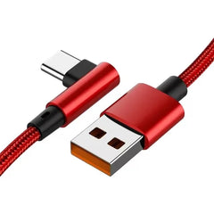 6A 66W Elbow Super Fast Charging Type C Cable for Huawei Mate 50 P60 Nova 11 Honor 100 X9b Xiaomi Redmi POCO USB C Charger Cable