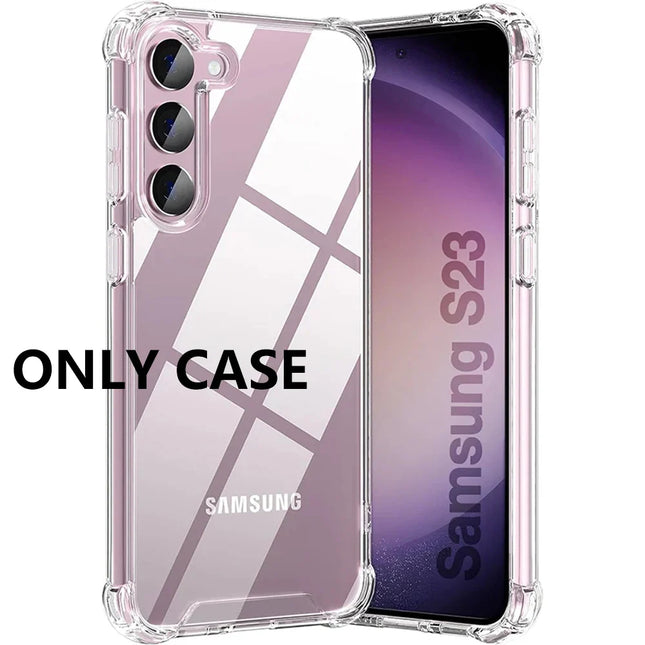 Hybrid Shockproof Case For Samsung Galaxy S23 S21 FE S22 Plus Ultra Clear Hard Case For Samsung A54 A34 A24 A14 A04S A53 A33