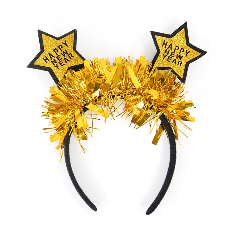 2025 Crown Number Foil Balloons Happy New Year Eve Party Decoration Photo Booth Props Supplies Christmas Home Decor Navidad 2024