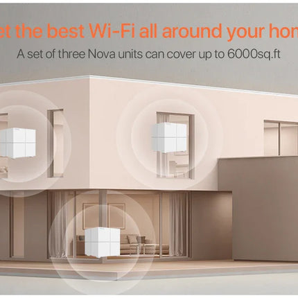 Tenda MW6 Mesh Wireless Gigabit Router 11AC Dual-Band 2.4G/5.0GHz Whole Home Wifi Coverage System Long Range Bridge Repeater