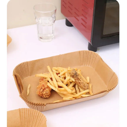 Disposable Air Fryer Paper Non-Stick Kitchen Baking Airfryer Mat Oilproof Micro-wave Barbecue Pad Baking Paper Liner Accessories
