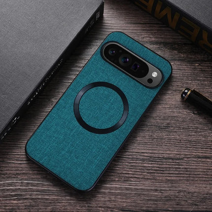for Magsafe Fabric Cloth Case for Google Pixel 9 8 7 6 Pro XL 7A 8A 6A Magnetic Wireless Charging Slim Cover for Pixel 9Pro 8Pro
