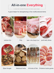 LIJAYO Commercial Manual Frozen Chicken Duck Fish Slicer Bone Cutting Tool Stainless Steel Minced Lamb Bone Meat Cutter