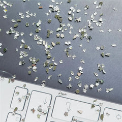 300/100pcs Mini Nail Art Rhinestones Crystal Acrylic Flatback Diamonds Mixed Shape Sparkle DIY Nail Luxury Manicure Accessories