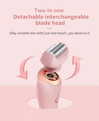 2 in 1 Waterproof Double Head Female Electric Epilator Body Hair Trimmer Kit Hair Removal Lady Shaver for Women