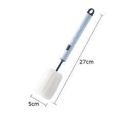 Silicone Bottle Brush 360 Degree Rotation Baby Pacifier Cup Nipple Cleaning Brushes Set Handheld Soft Head Food Grade Watering