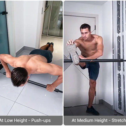 Sportneer Indoor Home Pull Up Bar Adjustable Width Strength Training Chin up Bar without Screws Max 440lbs for Fitness Exercise