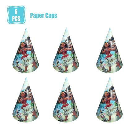 Moana 2 Birthday Party Decoration Supplie Vaiana Birthday Decoration Set Tableware Balloons Backdrop Plates Cups Baby Shower Toy