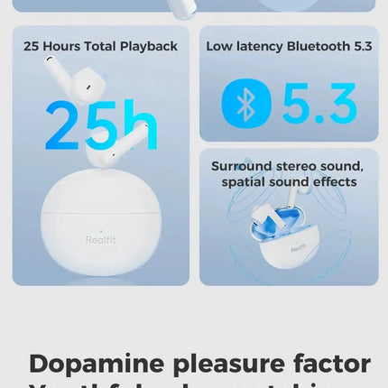 Realfit F2 Bluetooth Earphone Excellent HIFI Quality TWS Wireless Earbuds Wholesale for realme xiaomi