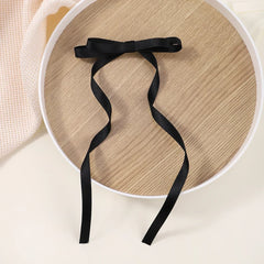 2pcs 2024 New Cute Ribbon Bow Headband Long Tassel Hair Clip Women's Hair Accessories Girls Party Headwear Side Clips Wholesale
