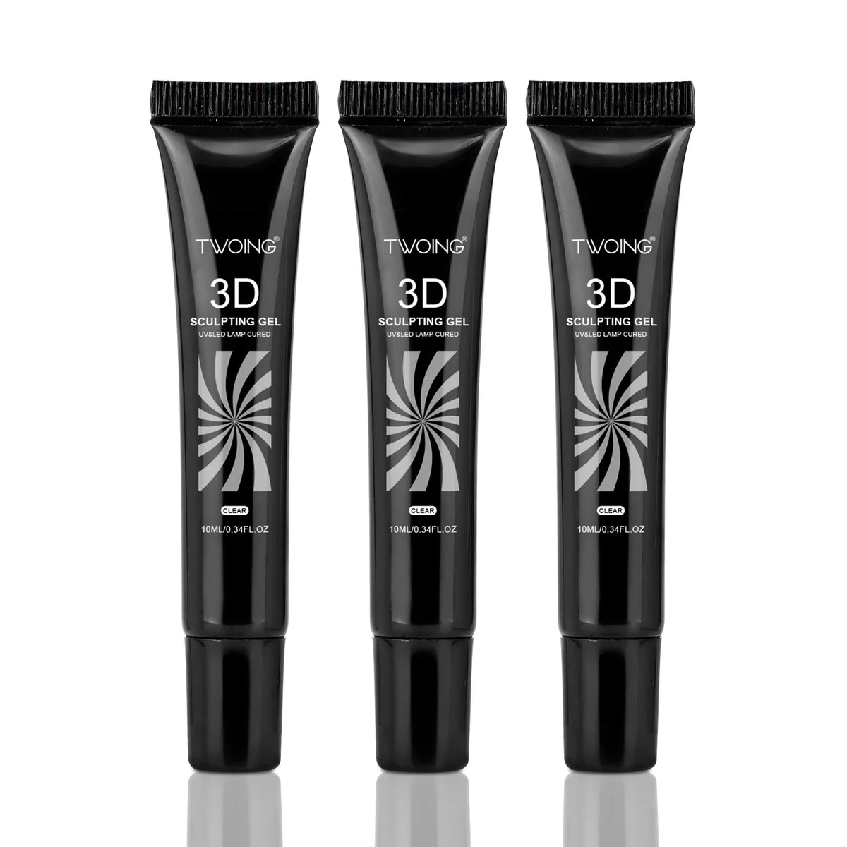 3pcs 3D Nail Art Gel - DIY Designs,Waterproof Sculpting gel，Waterproof Nail Art Design Gel for Intricate Carvings & Shapes 10ml