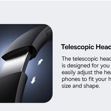 Baseus Bass 30 Max Wireless Headset Bluetooth 5.3 Over Headphones Bass-Enhancing 40mm Diaphragm Ultra Low Latency Earphones 50H