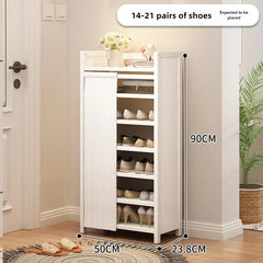 Free installation shoe rack indoor simple folding household multi-layer dustproof rental room shoe storage artifact