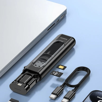 Toocki PD60W USB C To Type C Cable For iPhone 15 Pro Max 5 in 1 Cable Charging Case Set USB Adapter Cable For Samsung S23 Xiaomi