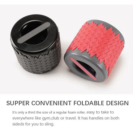 Folding Yoga Column Adjustable Pilates Foam Roller Portable Fitness Equipment Leg Back Muscle Massage and Relaxation