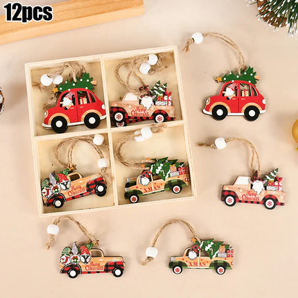 Christmas Nutcracker Soldier Wooden Pendant Xmas Tree Hanging Ornaments 2024 Navidad Decoration for Home 2025 New Year Gifts